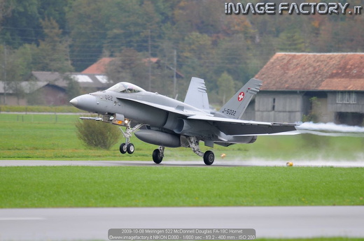 2009-10-08 Meiringen 522 McDonnell Douglas FA-18C Hornet